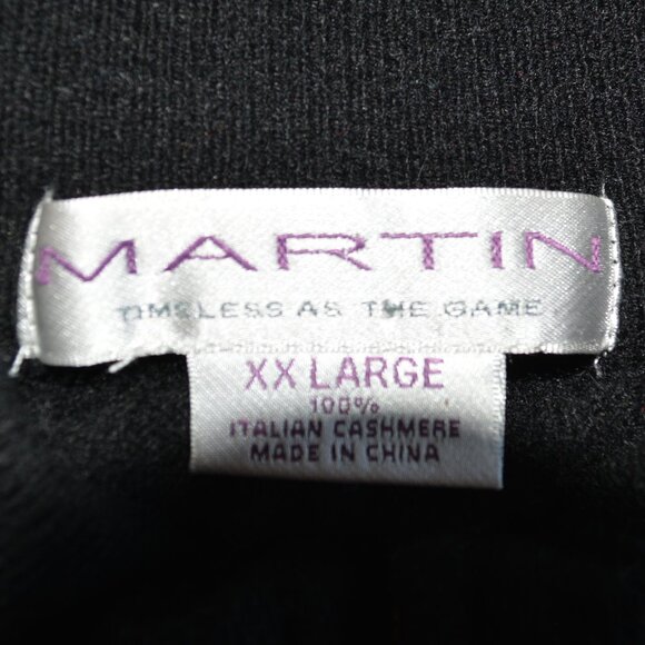 Martin Cable Knit Cashmere Quarter Zip Sweater XXL - Picture 3 of 4